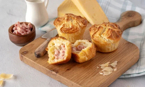 Ham & Cheese Croissant Crowns