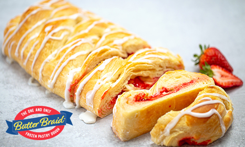 Strawberry Cream Cheese Butter Braid pastry