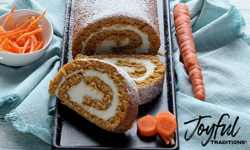 Carrot Cake Cake Roll