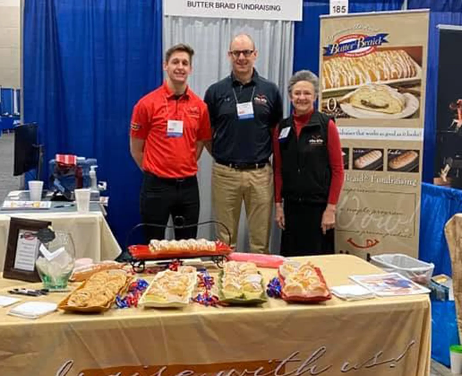 The Rite Bite fundraising team at a Butter Braid booth
