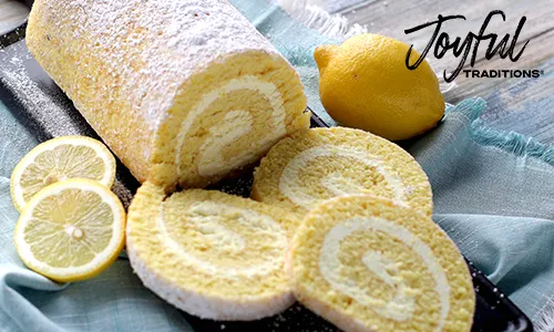 Lemon Crème Cake Roll
